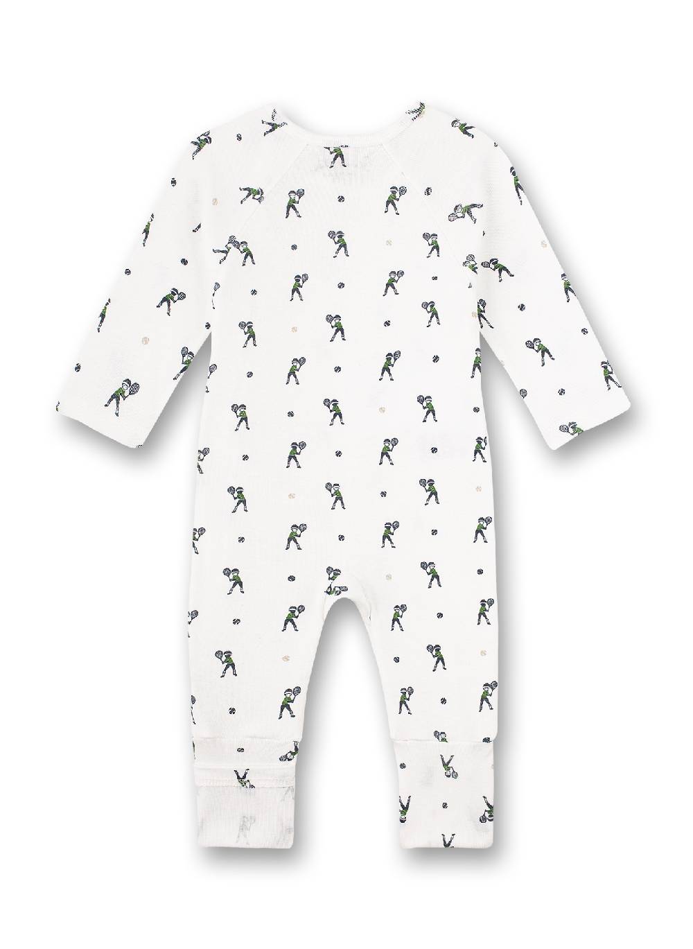 Sanetta Jungen-Overall Off-White Tennis-Allover Lucky Winners Weihnachtsangebot