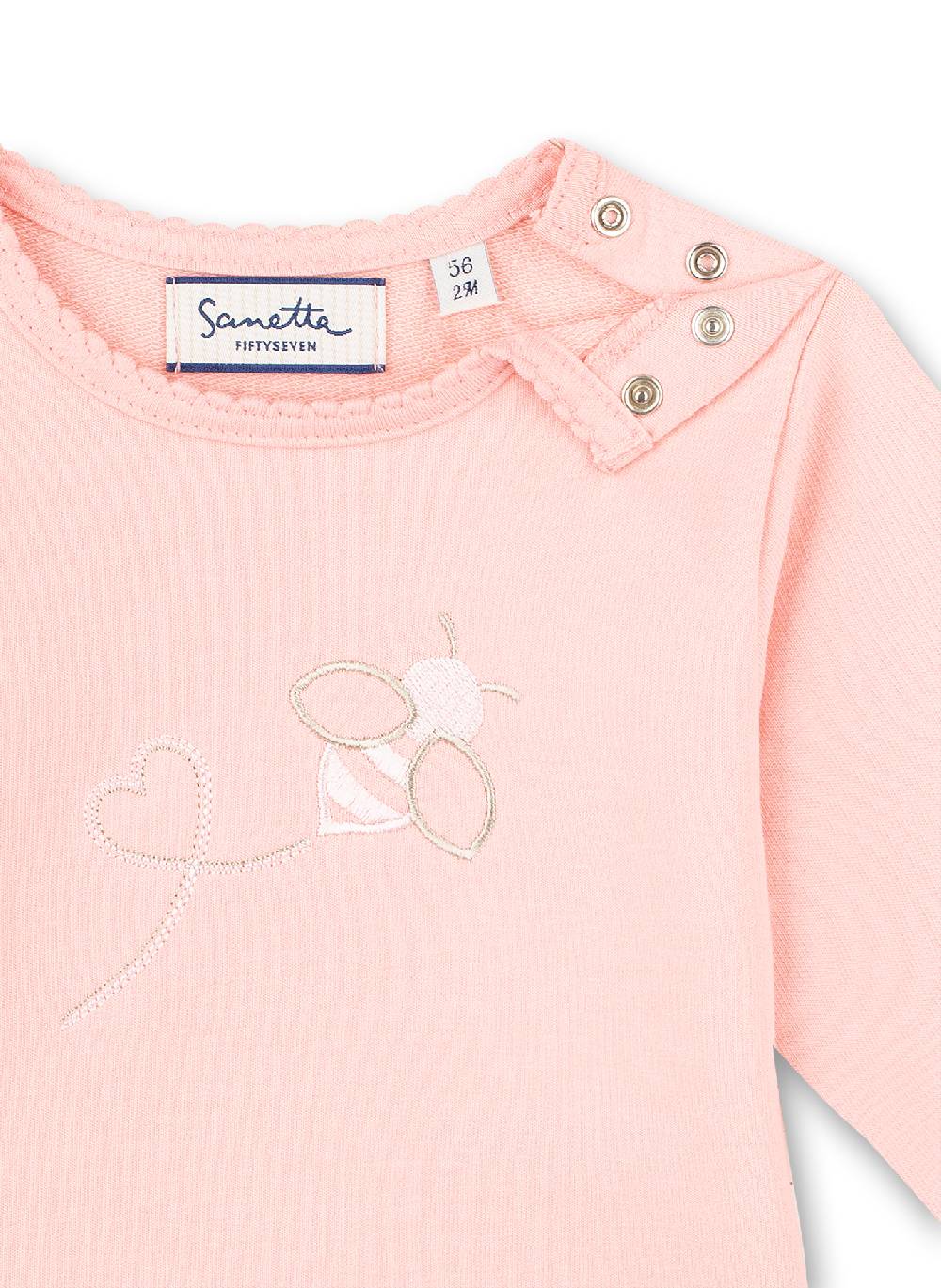 Sanetta Mädchen-Sweatshirt Rosa Honey Bee Valentinstagsangebot