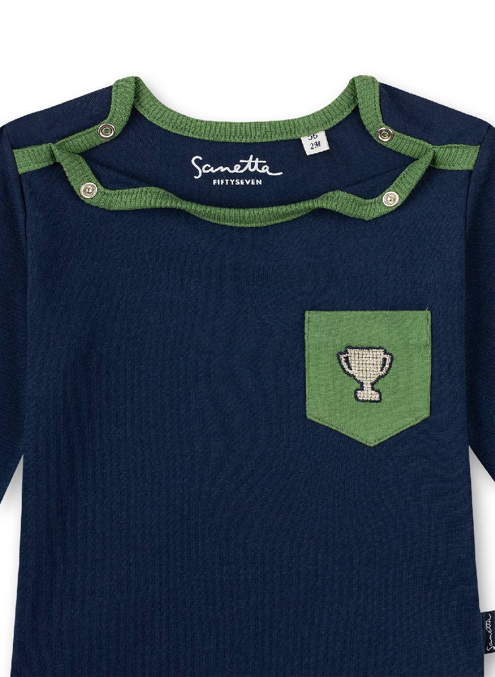 Sanetta Jungen-Shirt langarm Dunkelblau Lucky Winners Neueste Mode