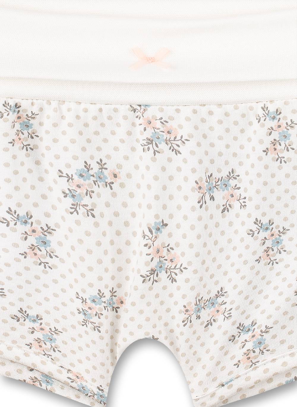 Sanetta Mädchen-Shorts Off-White Dots-Allover Fluffy Duckling Letzte 3 Tage