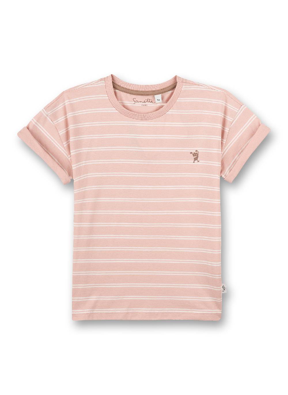 Sanetta Mädchen T-Shirt Rosa Ringel
