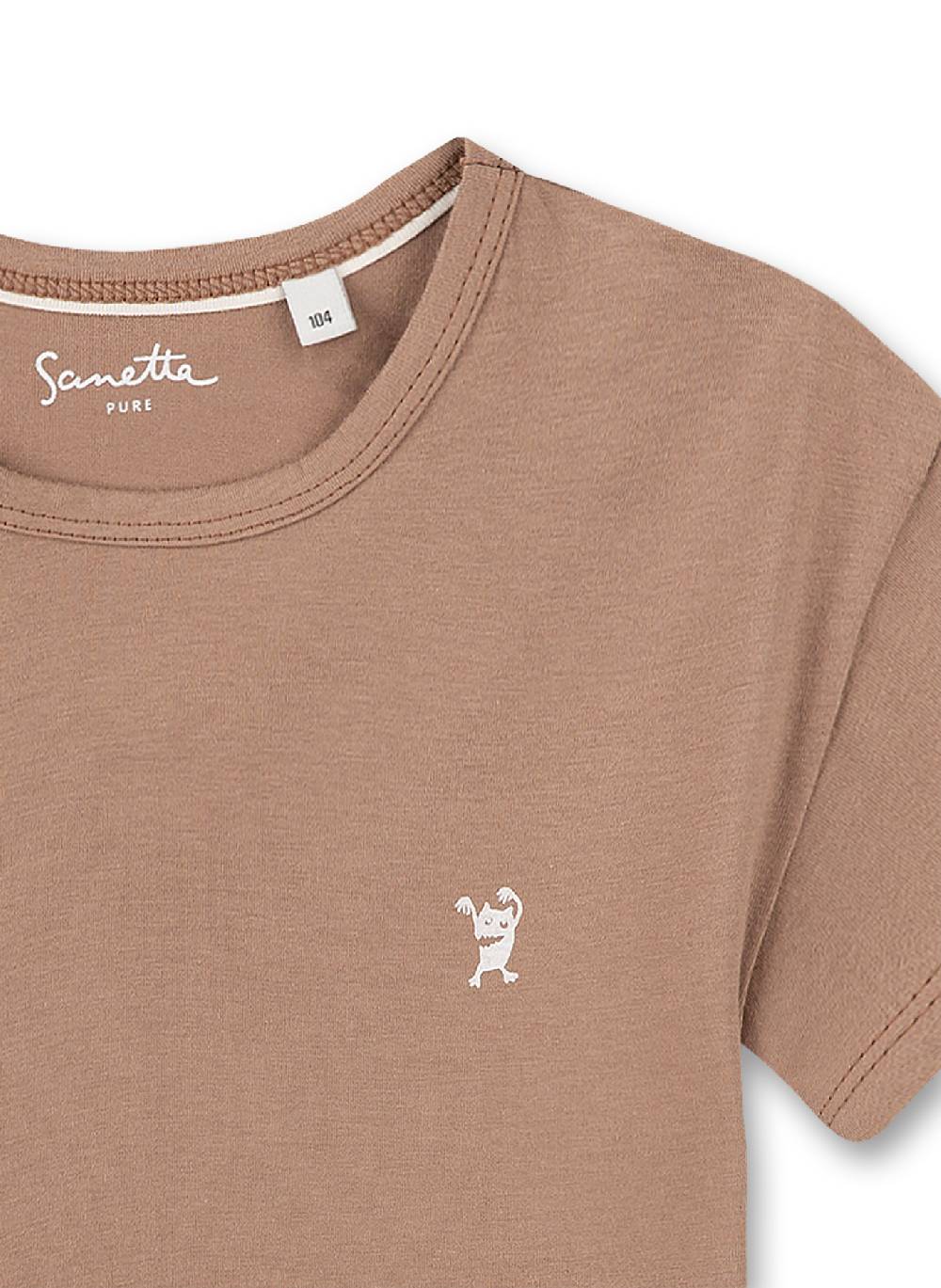 Sanetta Unisex T-Shirt Braun Sonderangebot der Fabrik