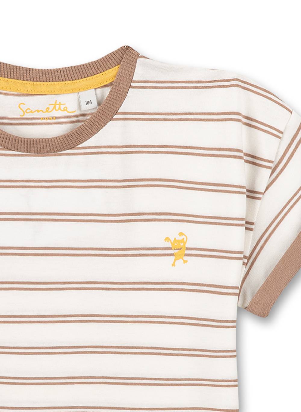 Sanetta Jungen T-Shirt Braun Ringel Vierteljährliche Förderung