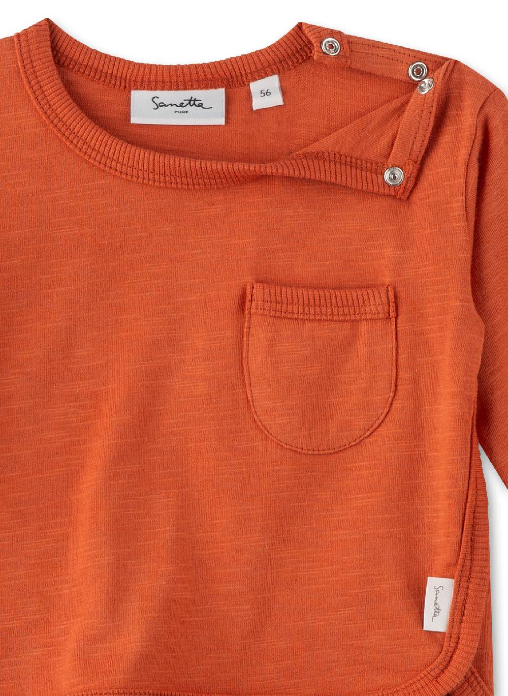 Sanetta Jungen-Langarmshirt Orange Fabrikladen