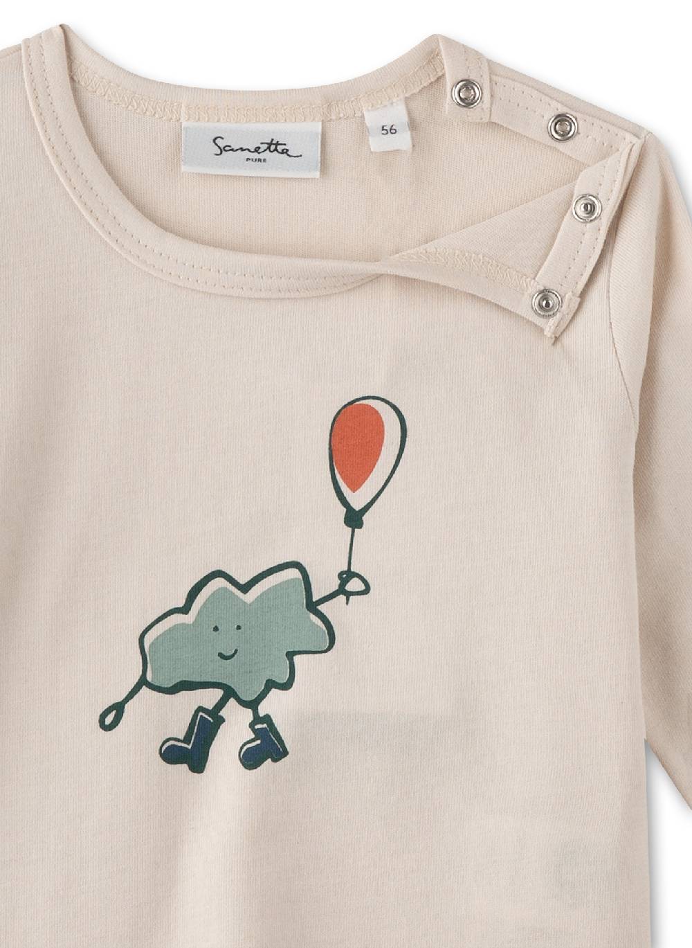 Sanetta Jungen-Langarmshirt Beige Speichern exportieren
