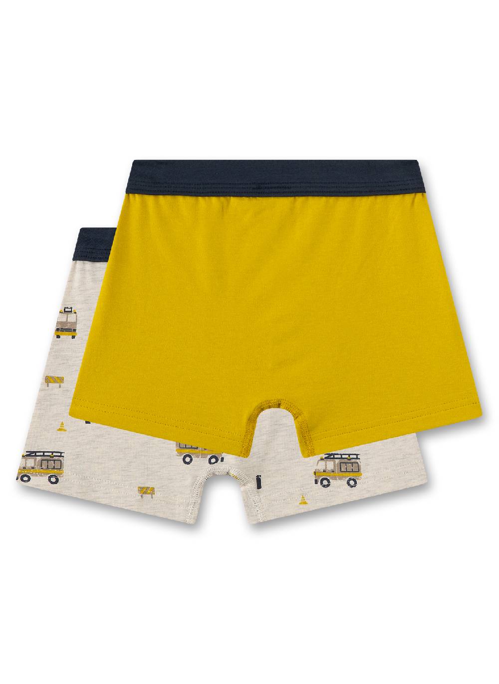 Sanetta Jungen-Hipshorts (Doppelpack) Gelb & Beigemelange Flash Sale