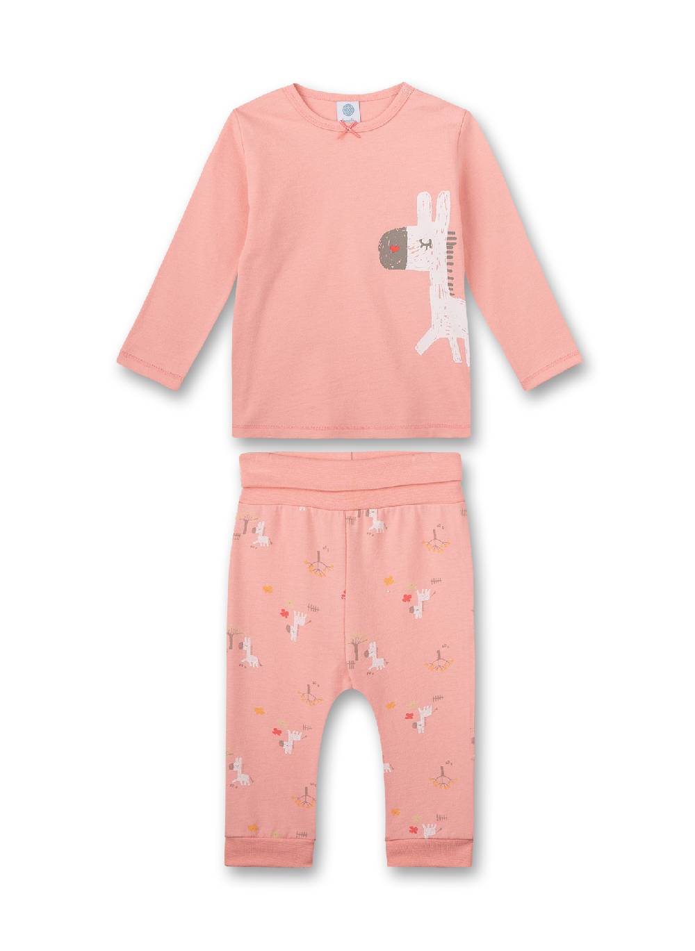 Sanetta Mädchen-Schlafanzug lang Rosa Donkey Online Outlet