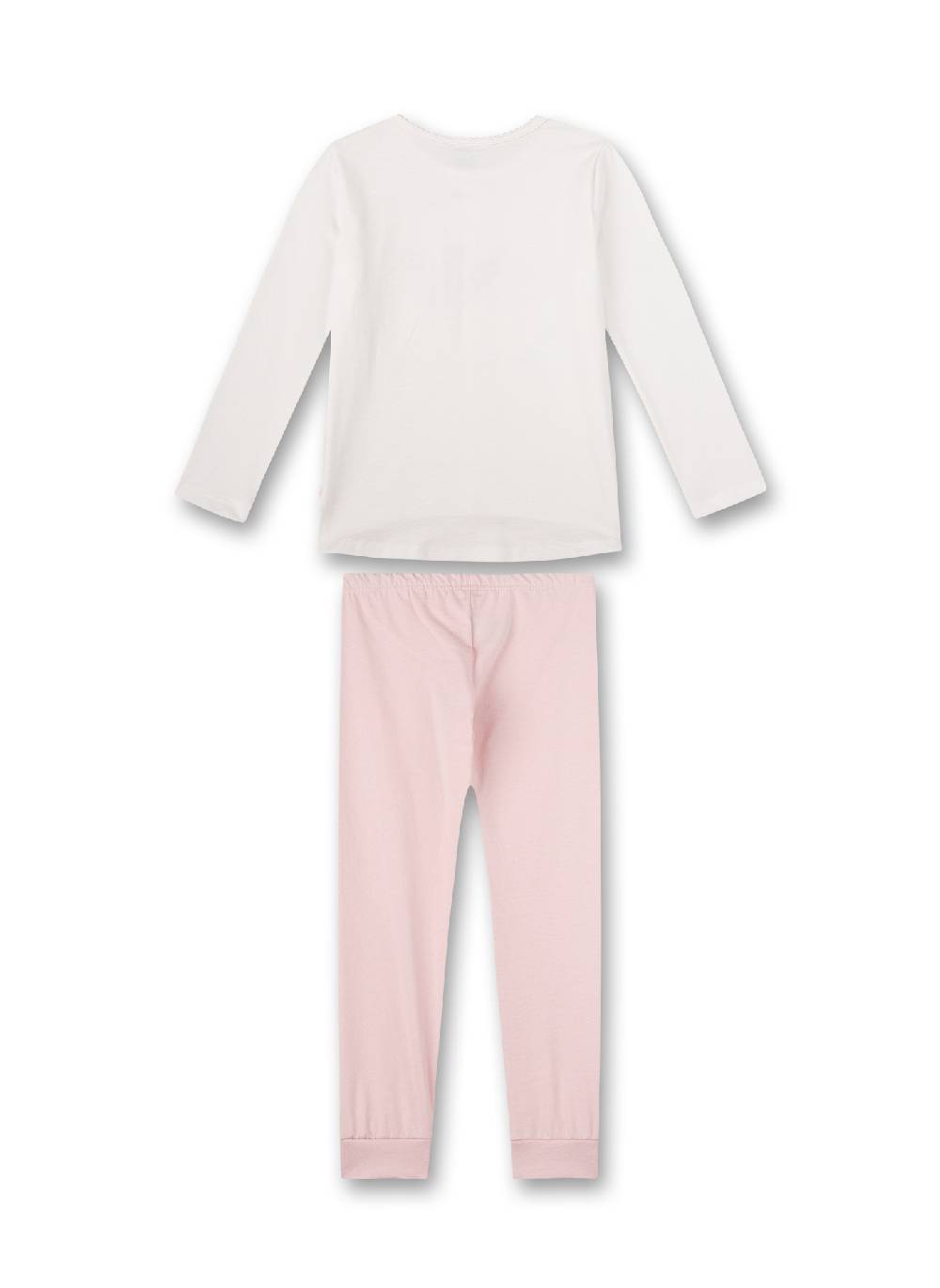 Sanetta Mädchen-Schlafanzug lang Off-White Sonderangebote