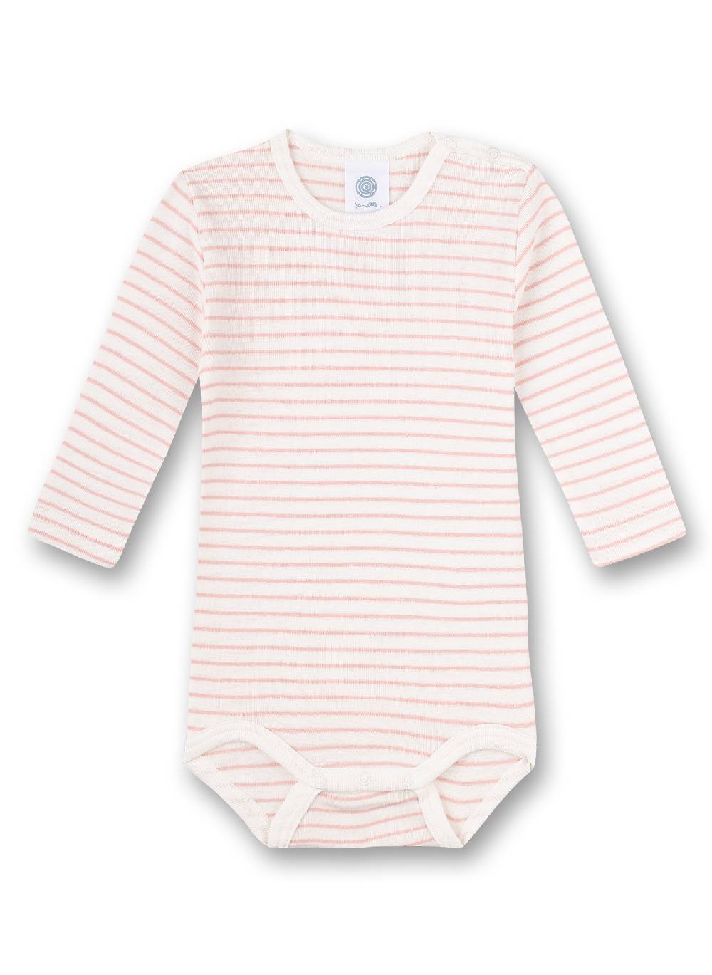 Sanetta Body langarm (Dreierpack) Rosa Ringel Rosa und Weiß Vierteljährliche Förderung
