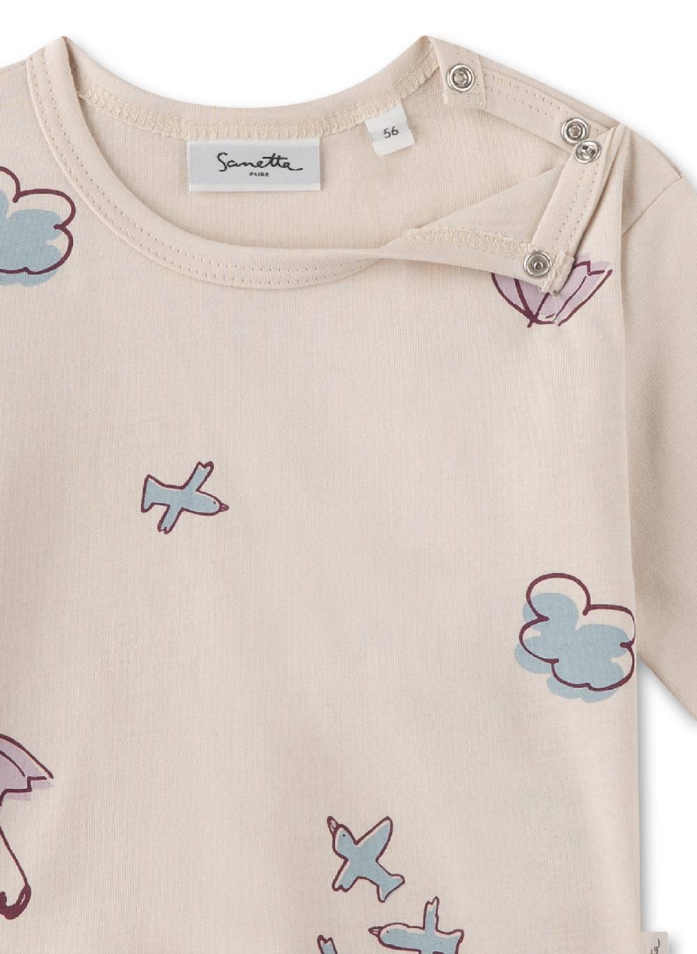Sanetta Mädchen-Langarmshirt Beige Flash Sale