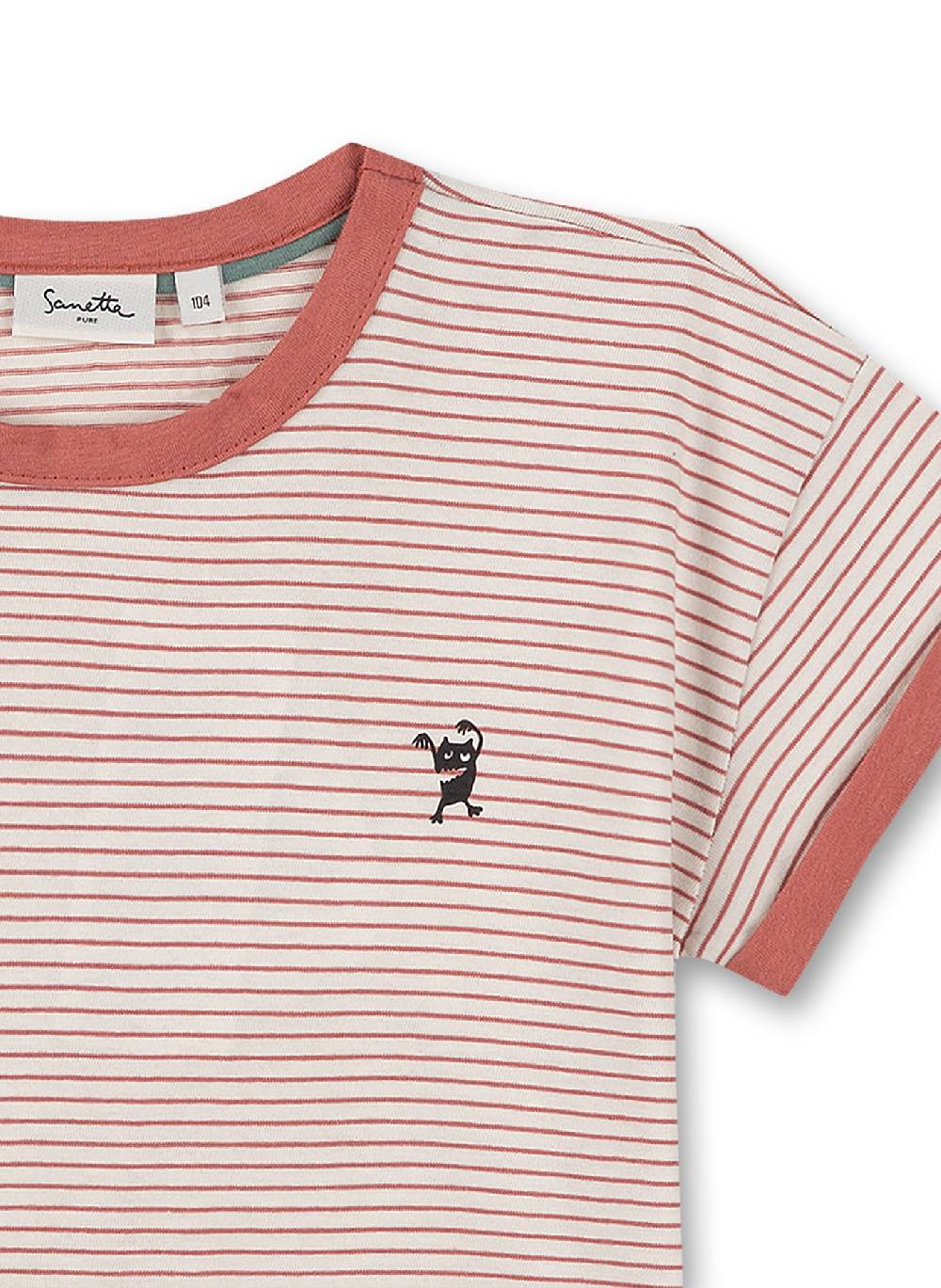 Sanetta Unisex T-Shirt Rot Ringel Zeitlich begrenztes Angebot