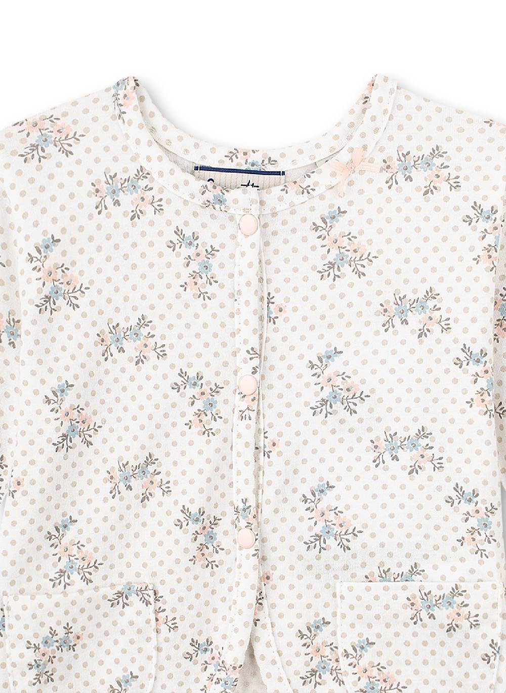 Sanetta Mädchen-Jacke Off-White Dots-Alover Fluffy Duckling Saisonale Angebote