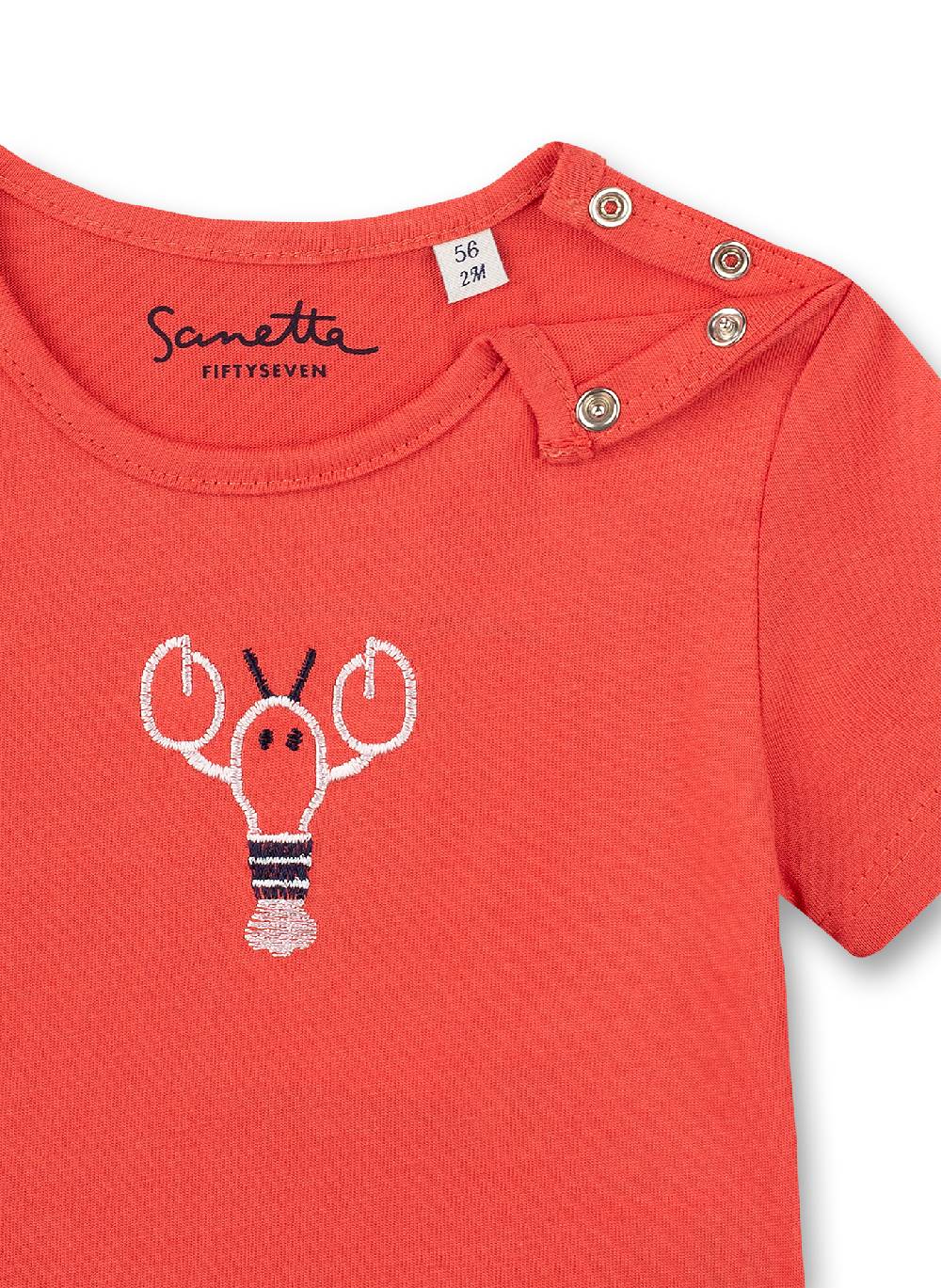 Sanetta Jungen T-Shirt Rot Little Lobster Kauf eins, bekomm eins gratis