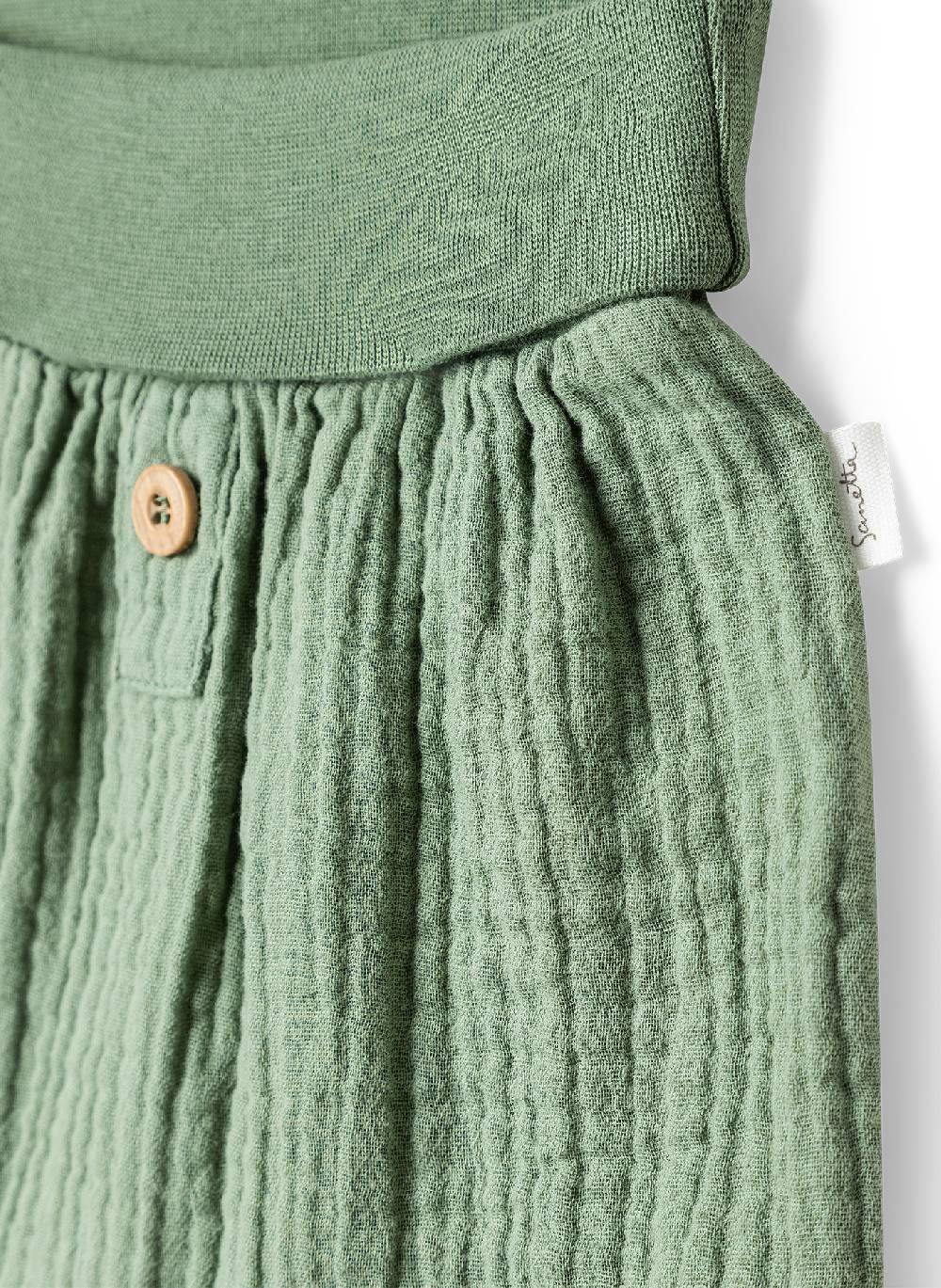 Sanetta Baby-Shorts Grün aus Musselin Letzte 2 Tage