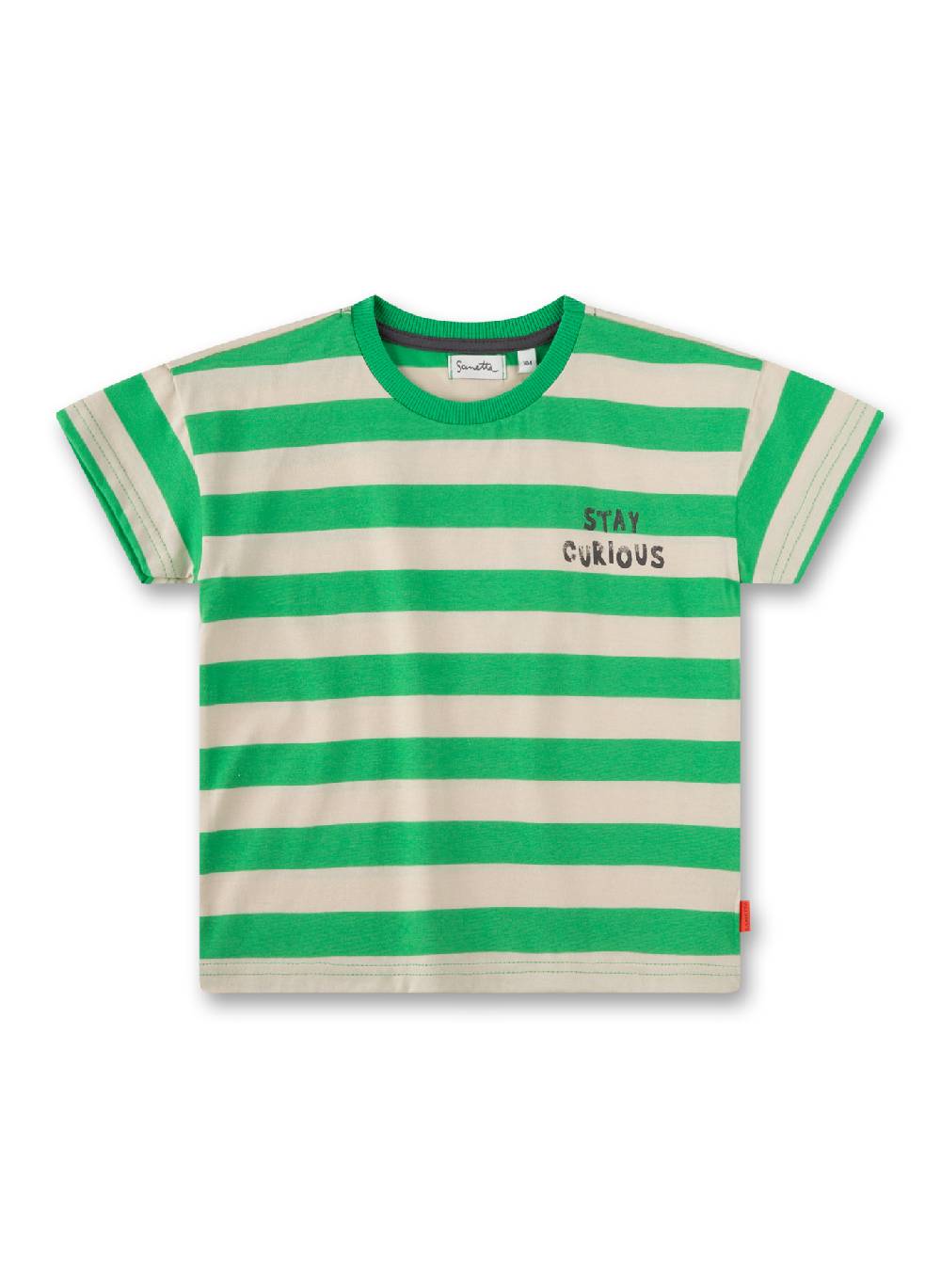 Sanetta Jungen T-Shirt Grün gestreift Riesige Rabatte