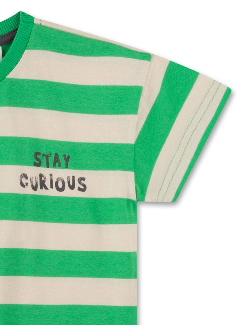 Sanetta Jungen T-Shirt Grün gestreift Riesige Rabatte
