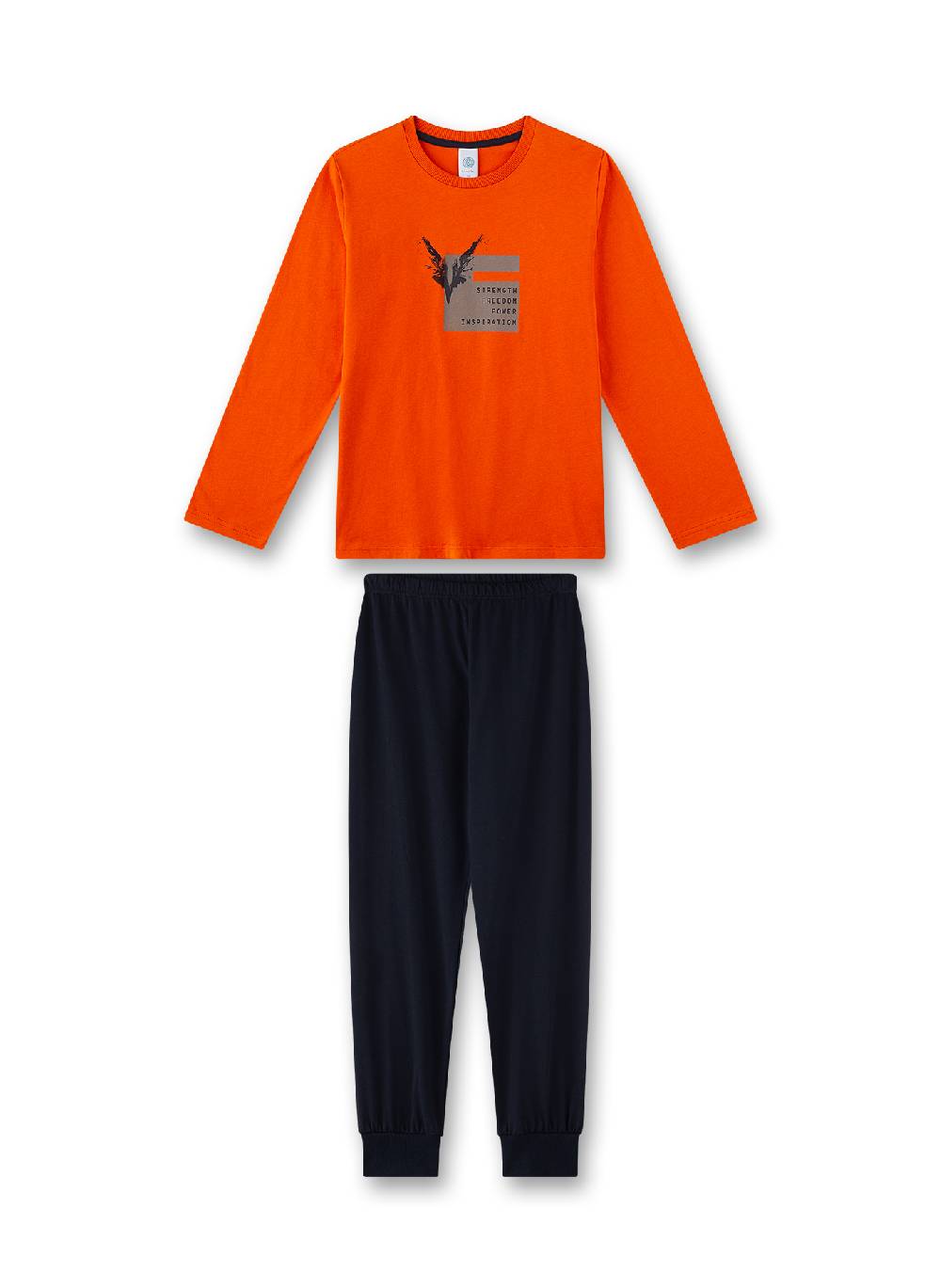 Sanetta Jungen-Schlafanzug Orange Clearance-Verkauf