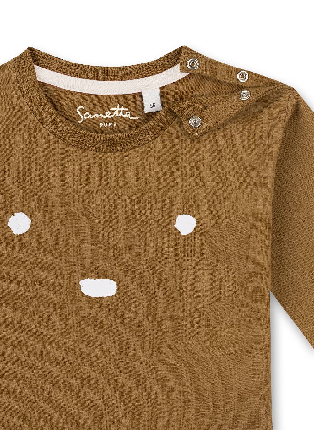Sanetta Mädchen-Shirt langarm Braun Fabrik Onlineshop