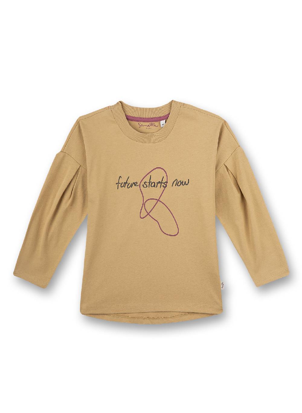 Sanetta Mädchen-Shirt langarm Beige Valentinstagsangebot