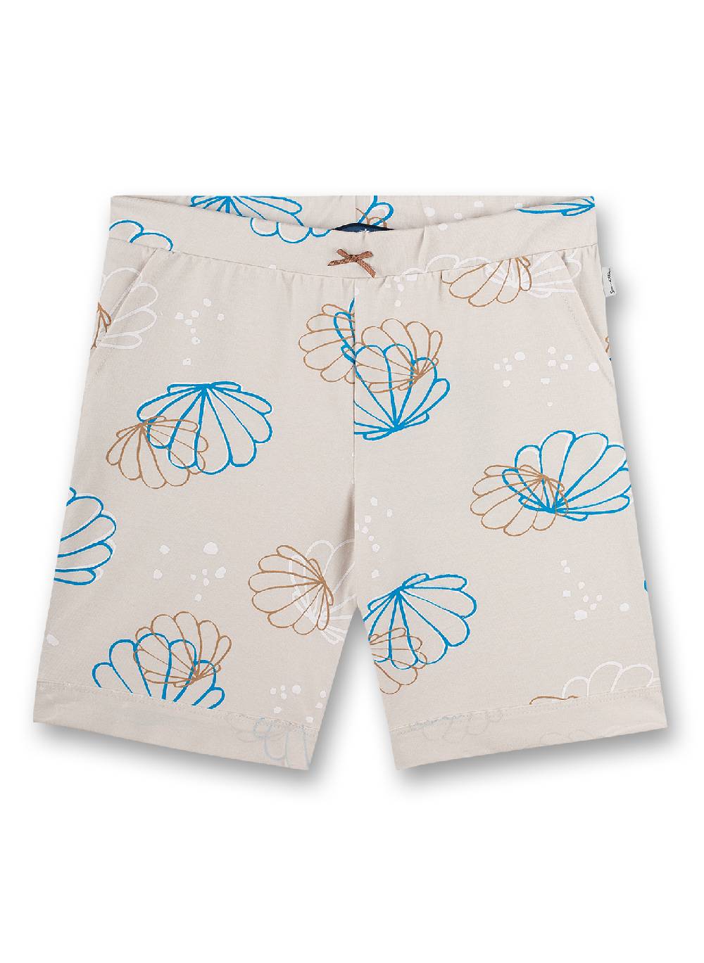 Sanetta Mädchen-Shorts Beige Muschel-Allover Mermaid
