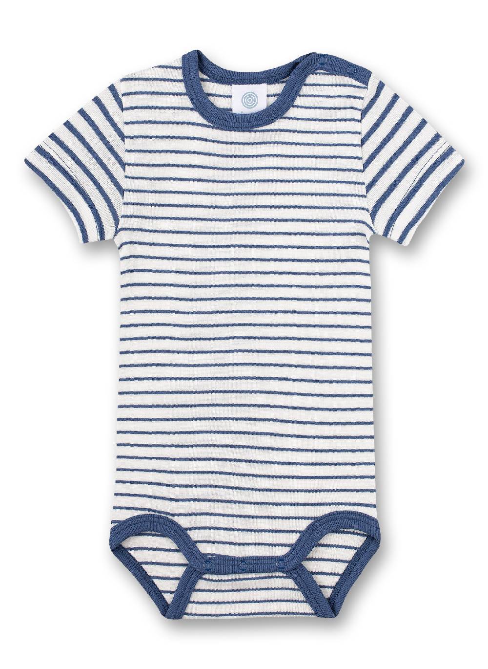 Sanetta Body halbarm Blau Ringel