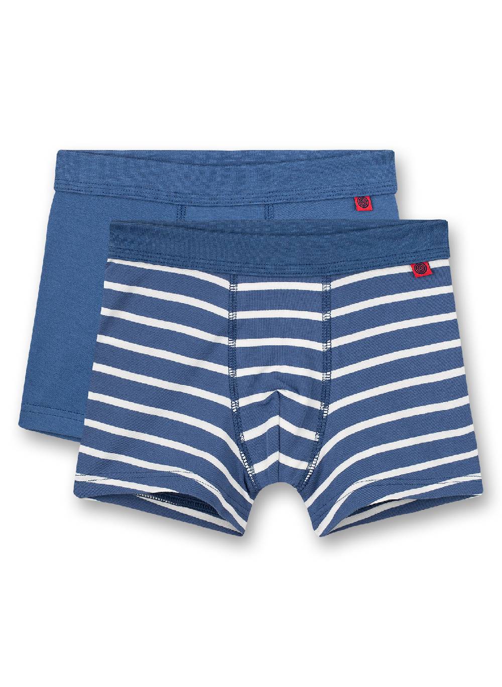 Sanetta Jungen-Shorts (Doppelpack) Blau und Blau Ringel