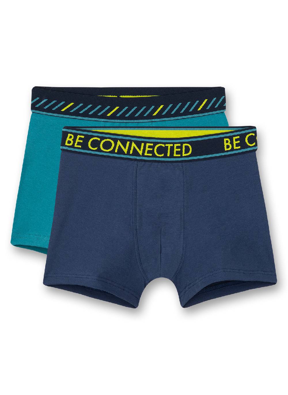 Sanetta Jungen-Shorts (Doppelpack) Dunkelblau und Türkis