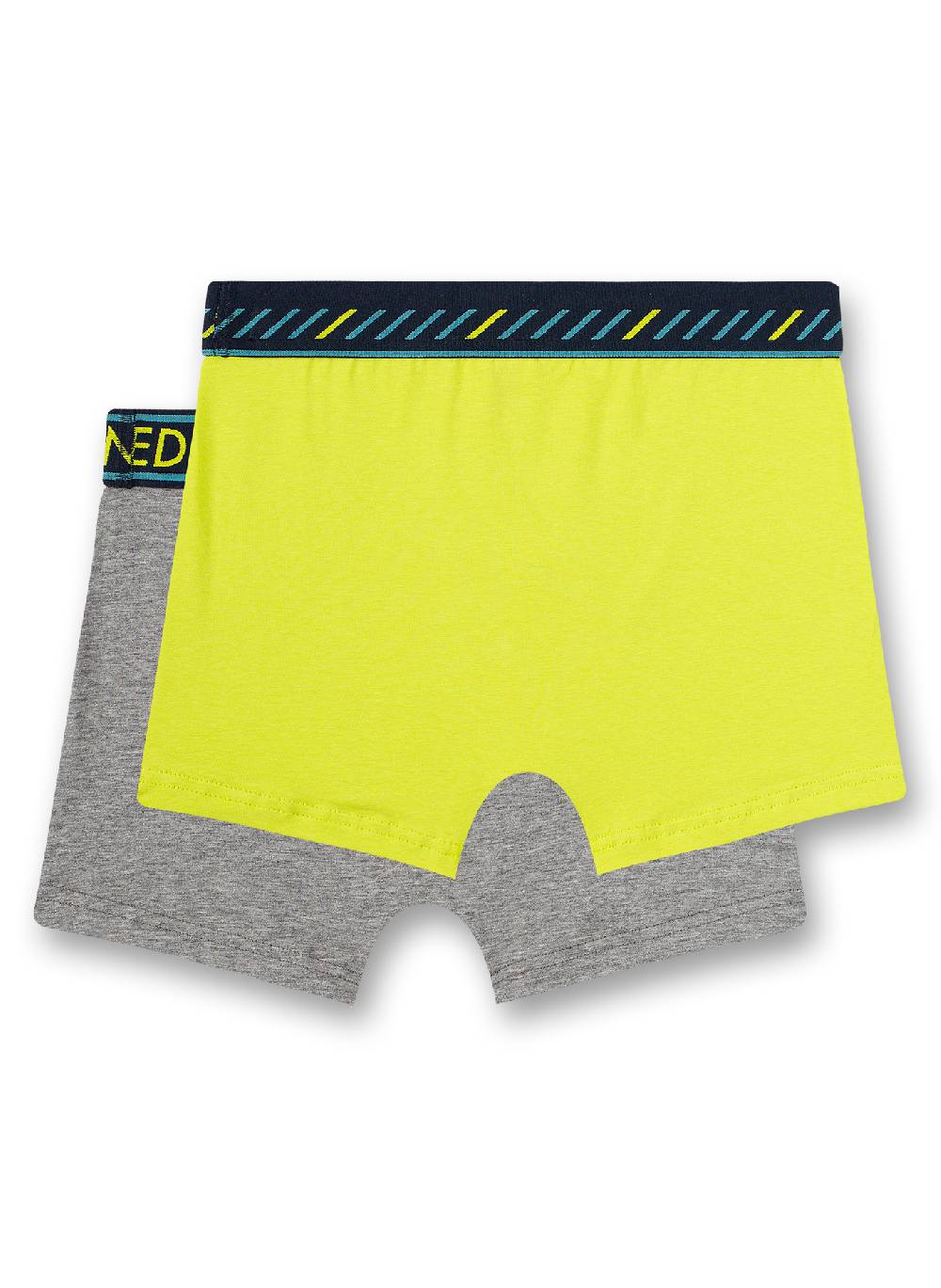 Sanetta Jungen-Shorts (Doppelpack) Graumelange und Lemon-Grün Kauf eins, bekomm eins gratis