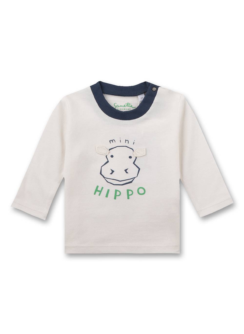 Sanetta Jungen-Shirt langarm Off-White Speichern exportieren