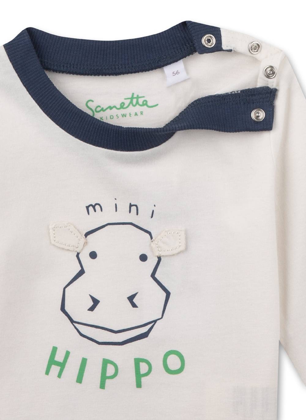 Sanetta Jungen-Shirt langarm Off-White Speichern exportieren