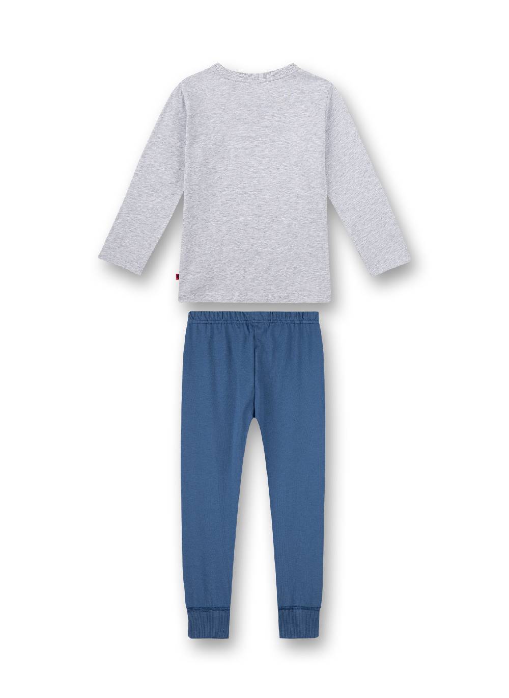 Sanetta Jungen-Schlafanzug lang Graumelange im Angebot