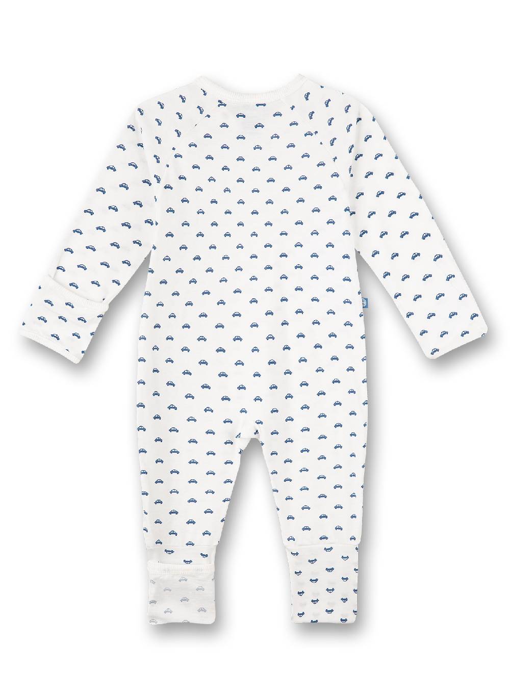 Sanetta Jungen-Overall Weiß Auto-Allover Schlussverkauf