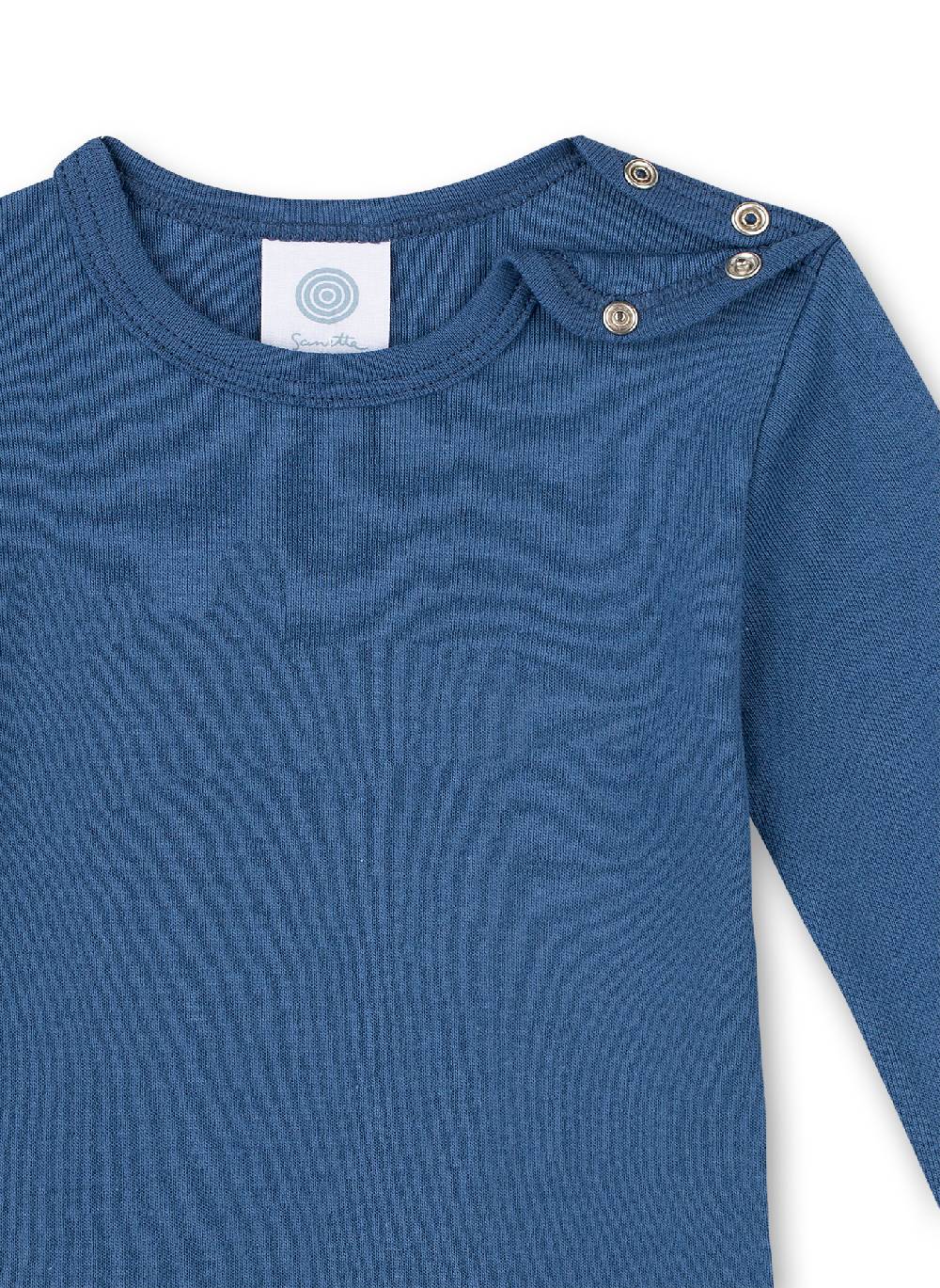 Sanetta Body langarm (Doppelpack) Weiß und Blau Limitierter Zeitrabatt