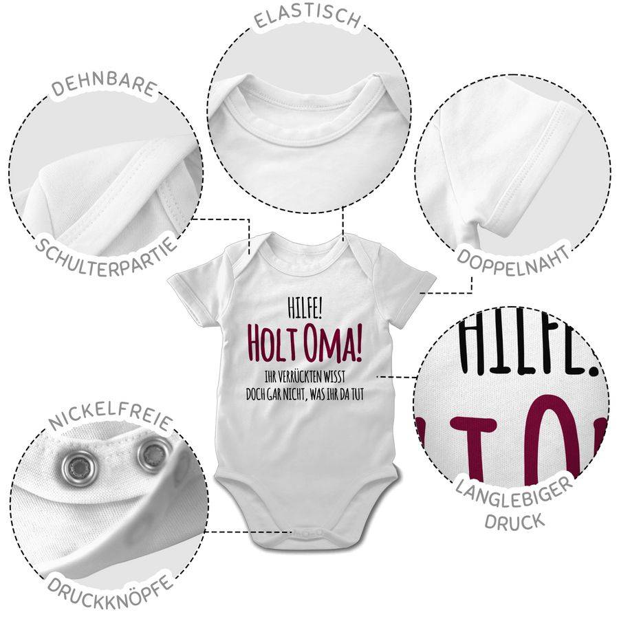 Shirtracer Hilfe Holt Oma - Geschenk Geburt Omi Shirts & Mehr Shirtracer Zeitlich begrenztes Angebot