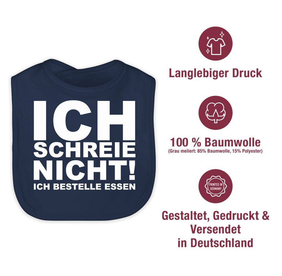 Shirtracer Ich schreie nicht, ich bestelle Essen!: T-Shirt Rucksack Shirtracer Neuheiten