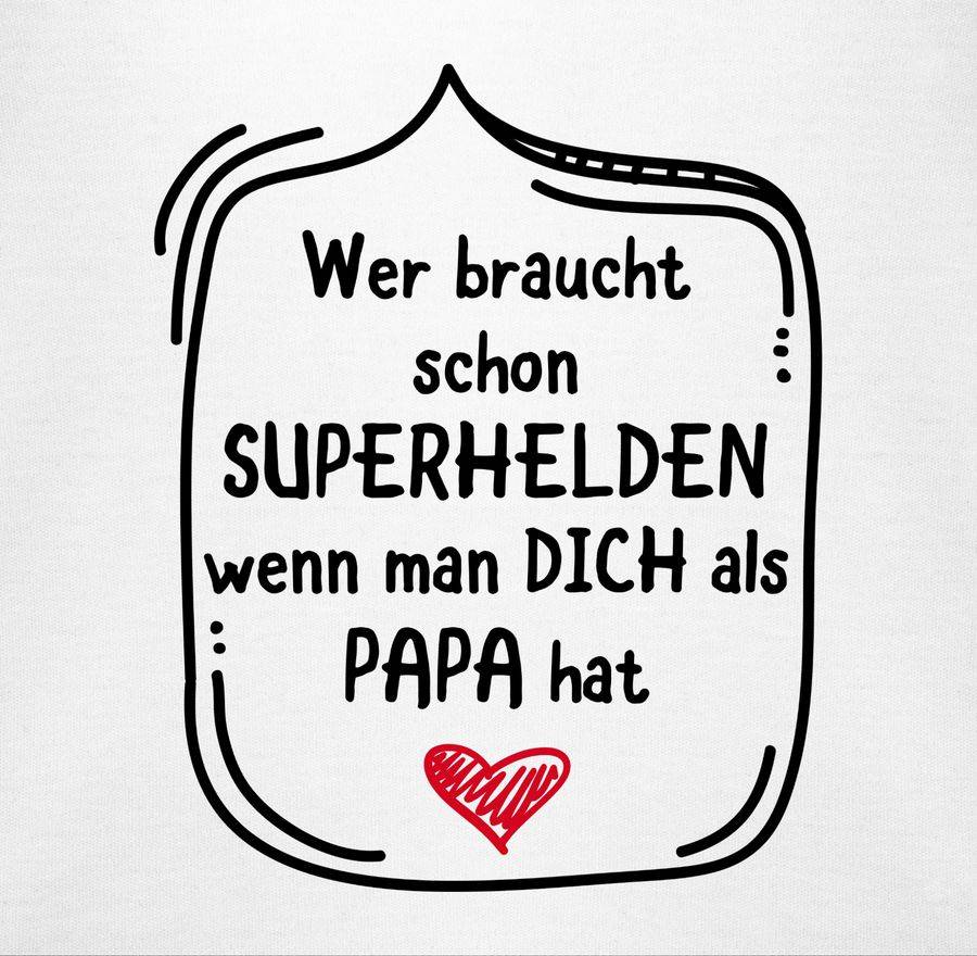 Shirtracer Wer braucht schon Superhelden wenn man dich als Papa hat Shirts & Mehr Shirtracer JETZT KAUFEN
