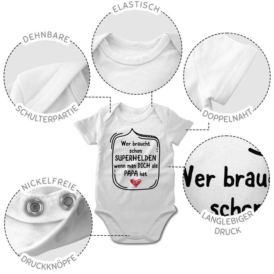 Shirtracer Wer braucht schon Superhelden wenn man dich als Papa hat Shirts & Mehr Shirtracer JETZT KAUFEN