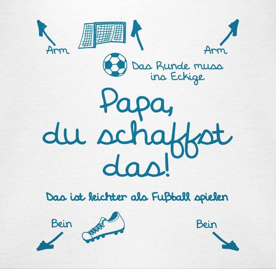 Shirtracer Papa du schaffst das Fußball Junge: T-Shirt Gym Bag Shirtracer Letzter Tag