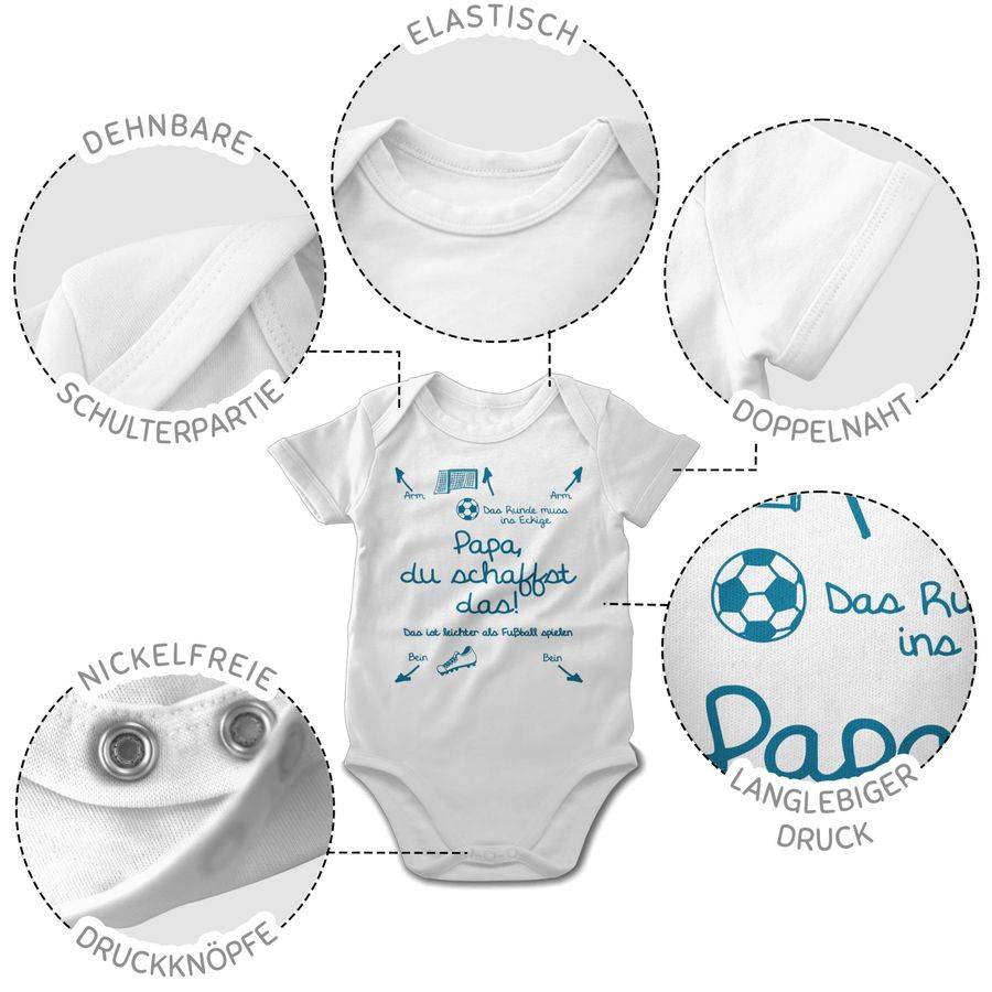 Shirtracer Papa du schaffst das Fußball Junge: T-Shirt Gym Bag Shirtracer Letzter Tag