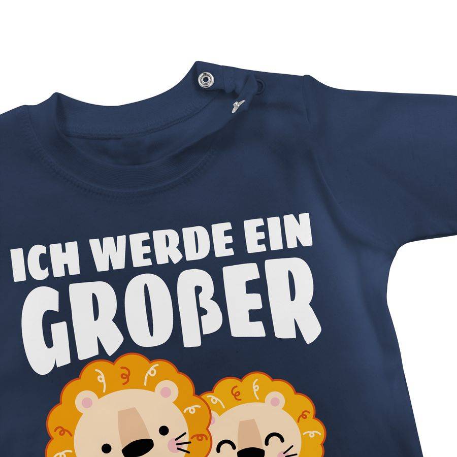Shirtracer Ich werde ein großer Bruder mit Löwen - weiß: Tshirt Turnbeutel Shirtracer Bis zu 60% Rabatt
