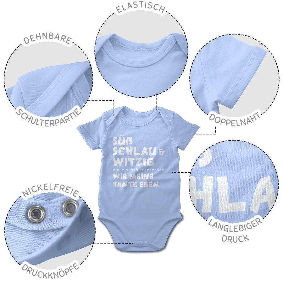 Shirtracer Süß schlau und witzig - wie meine Tante eben - Weiß Shirts & Mehr Shirtracer Speichern exportieren
