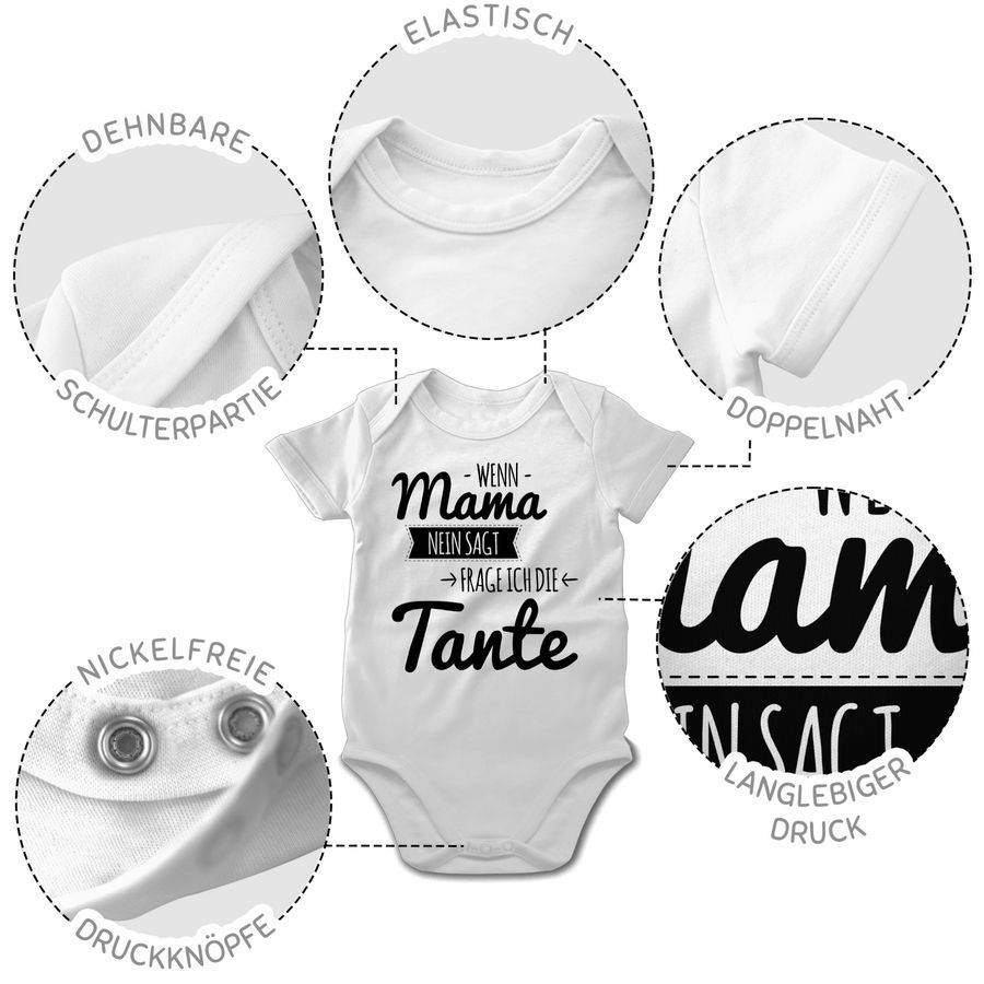 Shirtracer Wenn Mama nein sagt frag ich die Tante Shirts & Mehr Shirtracer 2025