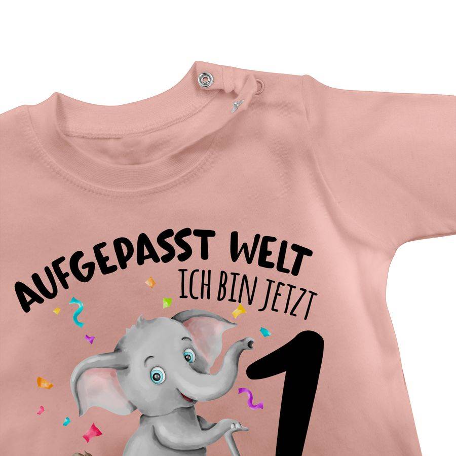 Shirtracer Ich bin jetzt 1 - Aufgepasst Welt: Tshirt Gym Bag Shirtracer Online
