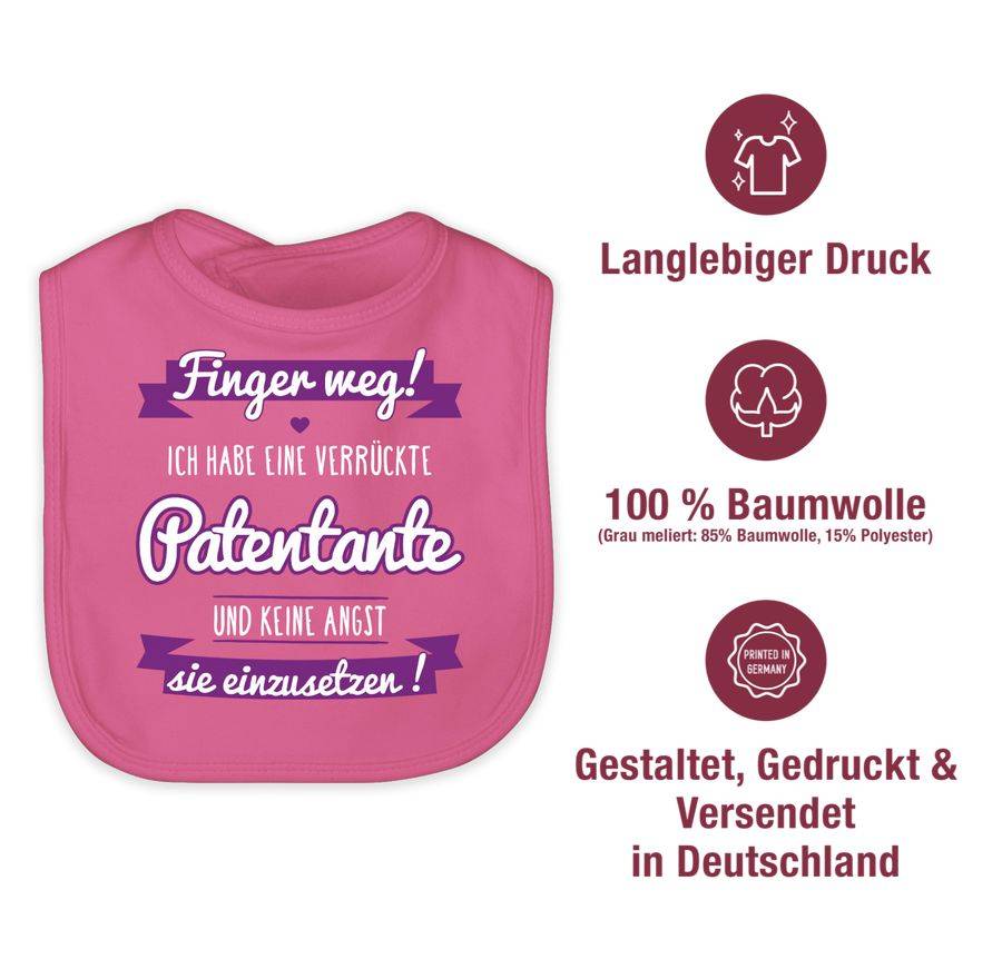 Shirtracer Ich habe eine verrückte Patentante lila Shirts & Mehr Shirtracer Limitierter Zeitrabatt