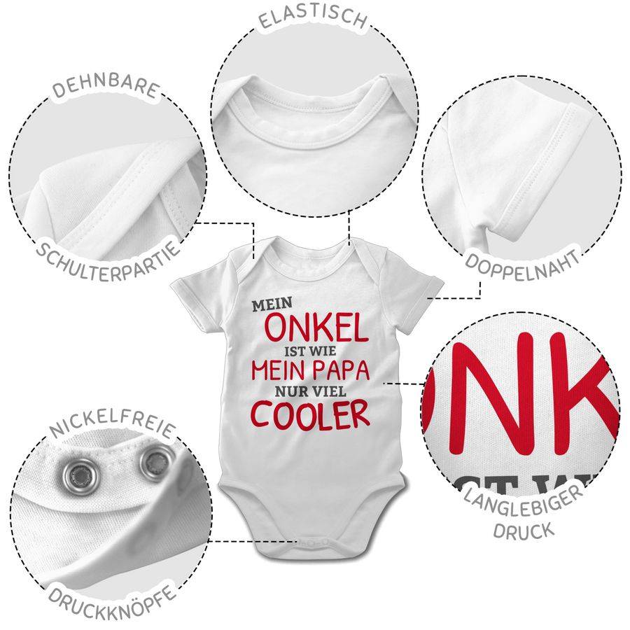 Shirtracer Mein Onkel ist wie mein Papa nur cooler Shirts & Mehr Shirtracer Exklusivangebot