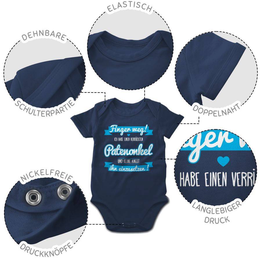 Shirtracer Ich habe einen verrückten Patenonkel blau Shirts & Mehr Shirtracer Muttertagsangebot