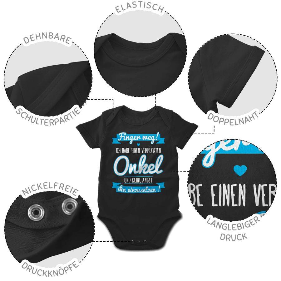 Shirtracer Ich habe einen verrückten Onkel blau Shirts & Mehr Shirtracer Jubiläumsangebot