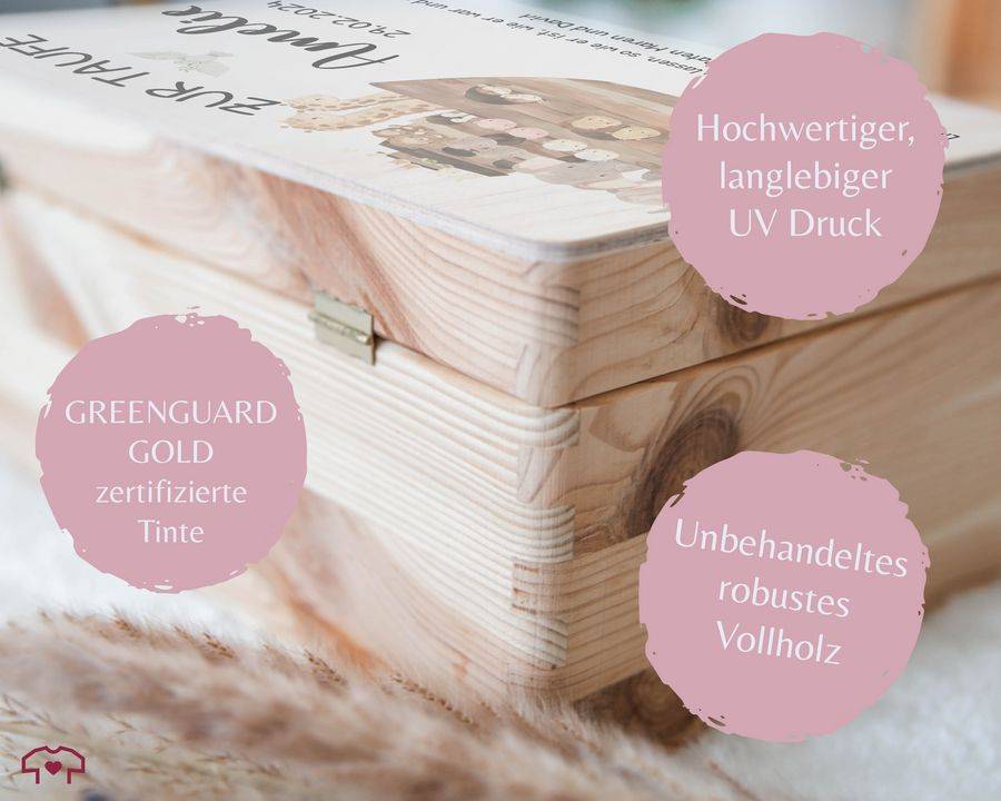 Shirtracer Zur Taufe mit Spruch Arche Noah Erinnerungskiste Taufe Shirtracer Neuheiten