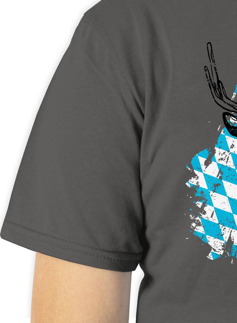 Shirtracer Hirsch mit bayrischem Muster Shirts & Mehr Shirtracer Zeitbegrenzte Promotion