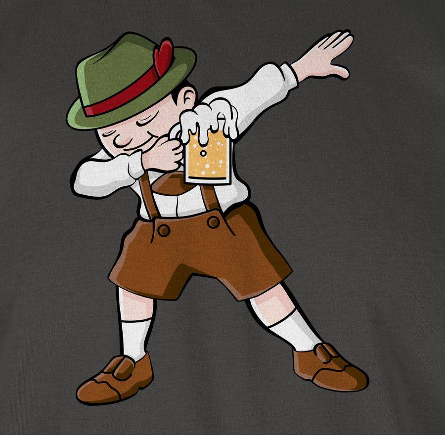 Shirtracer Dabbing Character in Lederhosen: Tshirt Rucksack Shirtracer Bis zu 60% Rabatt